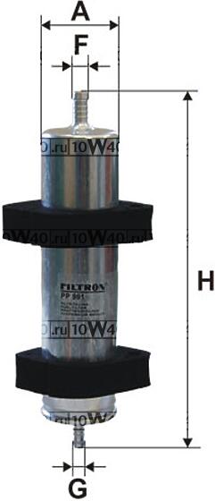 фильтр топл.audi a4,a5 2.0-3.0tdi 2007=>