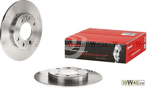 диск тормозной задний  Peugeot 106/206/306 1.4-2.0/1.9D/TD 93>
