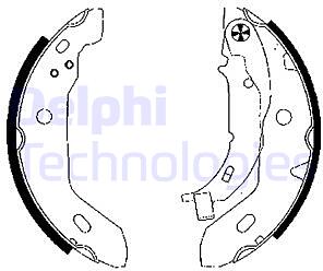 колодки барабанные  MB W168 1.4-1.7CDi 97>