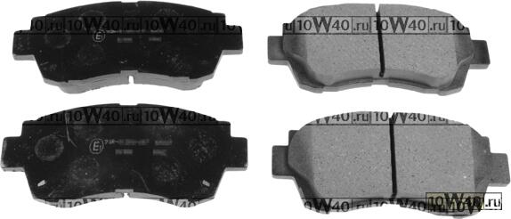 Колодки тормозные дисковые LEXUS: LS 400 89-94  TOYOTA: CAMRY 2.2, 3.0, 3.0 91-97, CAMRY 2.2, 3.0 24V 96-01, CAMRY Station Wagon 2.2, 3.0, 3.0 91-97, CELICA 2.0 i 16