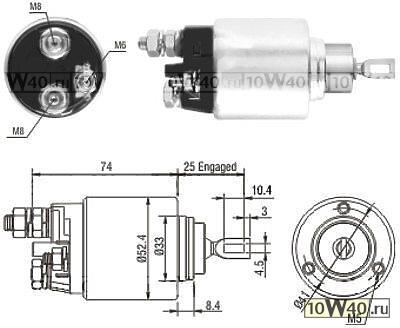 Реле втягивающее стартера