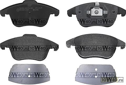 Колодки тормозные дисковые LAND ROVER: RANGE ROVER EVOQUE 2.0 4x4/2.2 SD4 4x4/2.2 TD4 4x4/2.2 eD4 11-