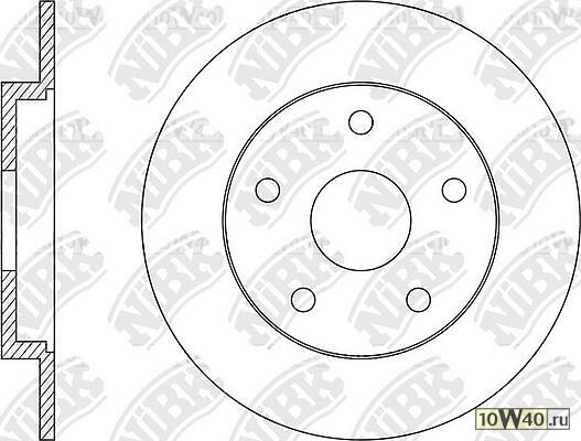 rn1567 диск тормозной задний\ mitsubishi asx / l 200 IV / outlander III 1.6 / 2.0 / 2.4 / 1.8td / 2.2td 10>