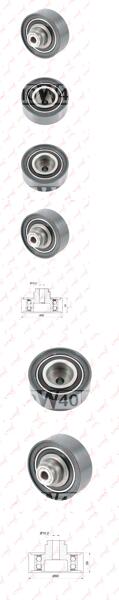 ролик направляющий / грм audi a3 1.9d 96-01 skoda fabia I 1.9d 99-07 / octavia(1u) 1.9d 96-10 VW b