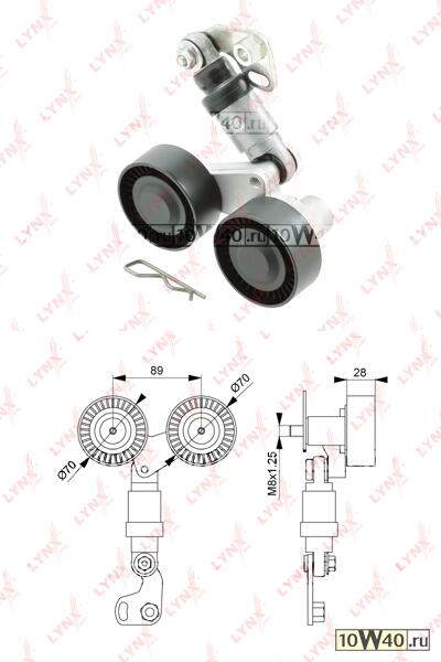Ролик поликлинового ремня натяжной