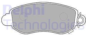 Колодки тормозные FORD TRANSIT 00-06 передние с индикат.износа