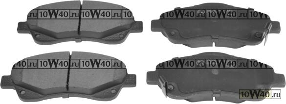 Код оригинала: 446505131, <BR>Колодки тормозные дисковые передние  TOYOTA AVENSIS (T25)