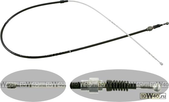 Трос ручного тормоза VAG A3/Golf IV/Bora/Octavia 1,4-2,3L 09/96-> 1J0609721AP
