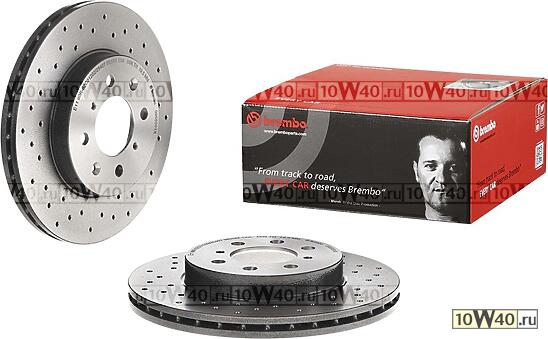диск тормозной передний перфорированный xtra\ honda civic, rover 200 / 400 1.4-2.0tdi 95>