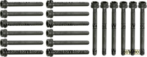 Болт ГБЦ (К-кт 18 шт.) /131 mm - 6 шт.+ 101 mm. - 12 шт./