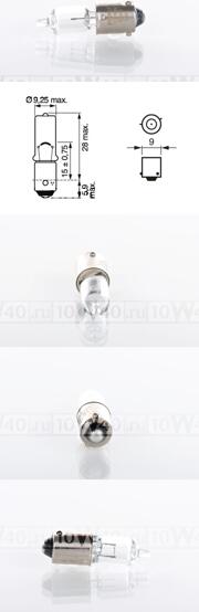 лампа h6w 12v 6w галогенная для стояночных огней и поворотников\