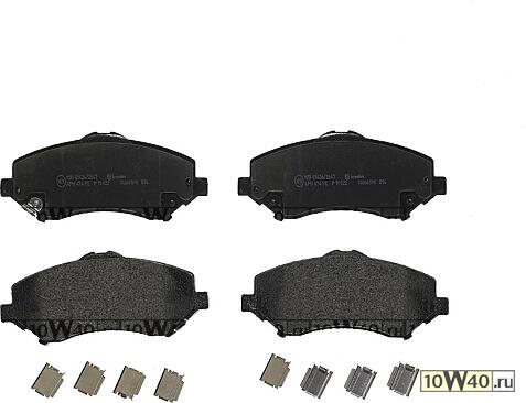 КОЛОДКИ ТОРМОЗНЫЕ CHRYSLER GRAND VOYAGER V (RT) 10/07- / DODGE GRAND CARAVAN 06/07- / DODGE JOURNEY