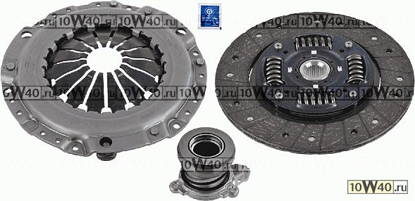 к-кт сцепления chevrolet cruze 09-15 1.6,1.8 225мм