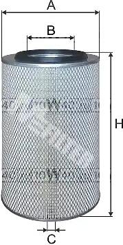 фильтр воздушный внешний (a255)фильтр воздушный внешний (a255)