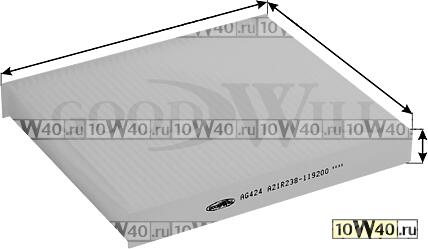 фильтр салона\ volvo c30 / c70 / s40 / v50 04>