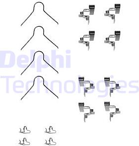Комплект монтажный тормозных колодок