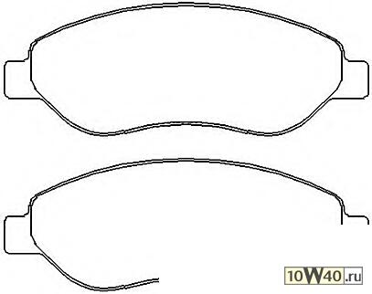 Комплект тормозных колодок дисковый тормоз