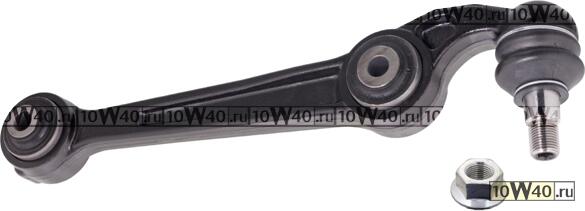 Поперечный рычаг подвески с сайлентблоками, шарниром и стопорной гайкой