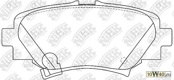 pn25004-nibk колодки дисковые задние\ mazda 3 1.5 / 2.0 / 2.2d 13>