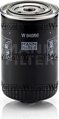 W940/66 Фильтр маслный Audi A4/A6, Ford Galaxy, VW Caddy/Passat 1.8T/1.9D/TD/TDi/2.5TDi 89-10