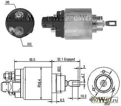 реле втягивающее (oe) audi a3 (8l1) 1.8