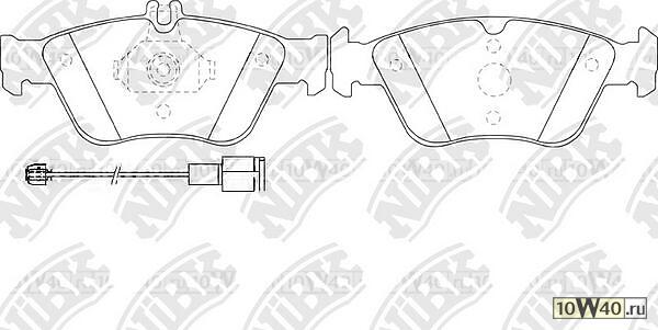 колодки тормозные дисковые mercedes-benz w202 2.3 / 2.4 / 2.8 / w210 2.0-3.0d 95>