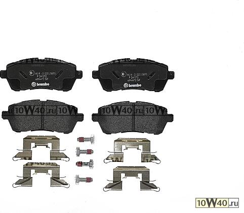 КОЛОДКИ ТОРМОЗНЫЕ ДИСКОВЫЕ FORD FIESTA VI (CB1, CCN) 1.6 Ti 2012-