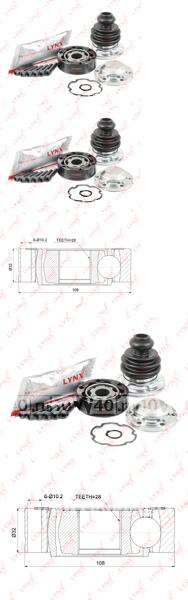 шрус внутренний к-кт 22902\ VW transporter 94>