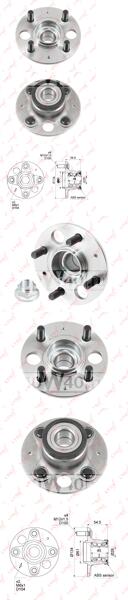 Ступица задняя в сборе с ABS