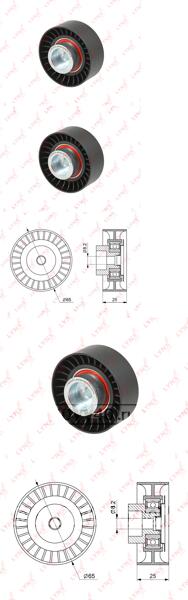 Ролик направляющий / приводной подходит для FORD Mondeo III 2.0-2.2D 00-07 / Transit 2.0-2.2D 06-14 / Transit Custom 2.2D 12, CITROEN Jumper 2.2HDi 06, PEUGEOT Boxer 2.2HDi 06, FIAT Duc PB-7154