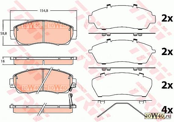 КОЛОДКИ ТОРМОЗНЫЕ ДИСКОВЫЕ