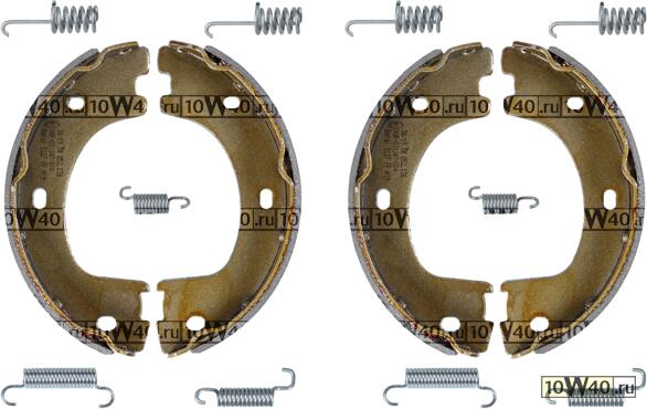 КОЛОДКИ РУЧНИКА MER SPRINTER 5-T/VW CRAFTER 30-50 06- (С ПРУЖИНКАМИ)