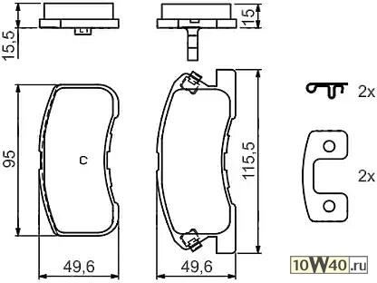 Колодки тормозные дисковые
