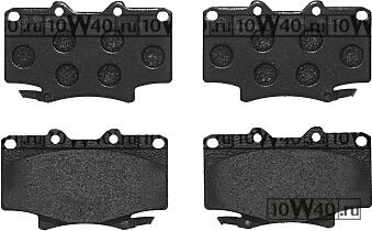 КОЛОДКИ ТОРМОЗНЫЕ ДИСКОВЫЕ TOYOTA LAND CRUISER 80 (_J8_) 4.5 24V (FZJ80_) 1992-1997