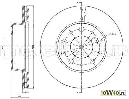 диск тормозной metelli