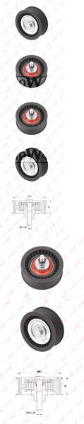РОЛИК НАПРАВЛЯЮЩИЙ / ПРИВОДНОЙ CITROEN JUMPER 2.2D 06, FIAT DUCATO 2.2D 06, FORD TRANSIT 2.2D 06 / TRANSIT/TOURNEO CUSTOM 2.2D 06, PEUGEOT BOXER 2.2D 06
