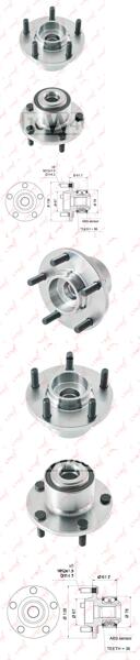 Ступица колеса с интегрированным подшипником