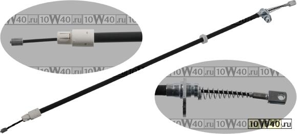 Трос привода стояночной тормозной системы MB E(W212) 743мм