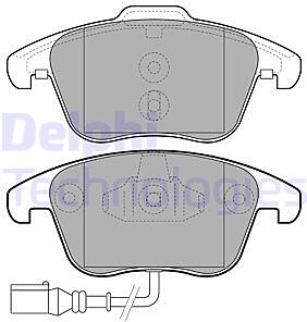 Колодки тормозные AUDI Q3 11-/VW SHARAN 10-/TIGUAN 07- передние