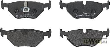 Колодки тормозные дисковые задн, BMW: 3 316 i/318 d/318 i/320 d/320 i/323 i/325 i/325 xi/328 i 98-05
