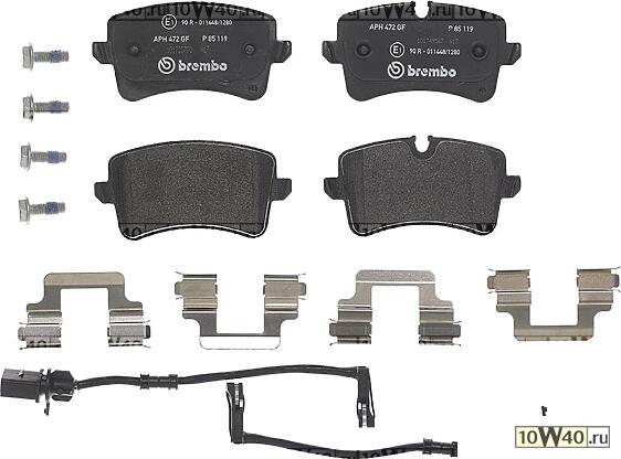 колодки тормозные дисковые задн. audi a4 avant (8k5 b8) 11 / 07-12 / 15 / audi a5 (8t3) 06 / 07-01 / 17 / a