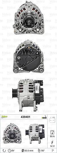 генератор seat cordoba (6l2) 1.2, seat ibiza IV (6l1) 1.2, skoda fabia 1.2, VW polo (6r,9n) 1.2,