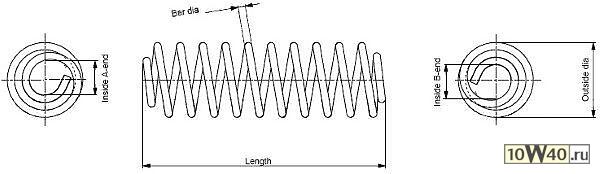 пружина задняя  Ford Fiesta 1.25-1.4TDCi 01-04
