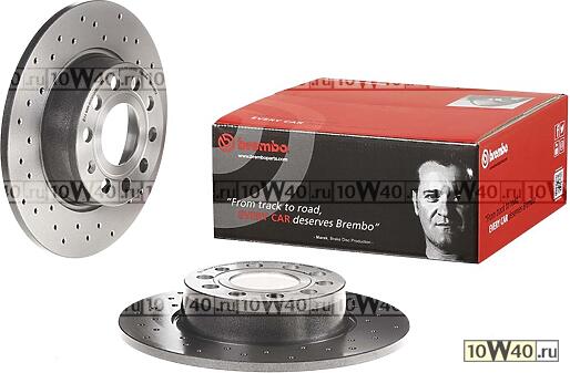 диск тормозной задн. серии brembo xtra audi a3 (8p1) 05 / 03-12 / 13 / audi a3 (8v1 8vk) 04 / 12-> / audi
