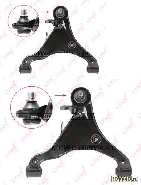 рычаг нижний l / перед. подв. nissan navara(d40) 2.5d-4.0 05> / pathfinder(r51) 2.5d-4.0 05>