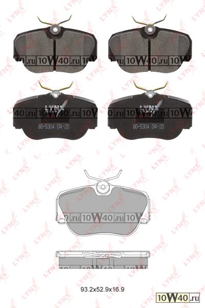 колодки тормозные передние mercedes-benz 190(w201) 82-93