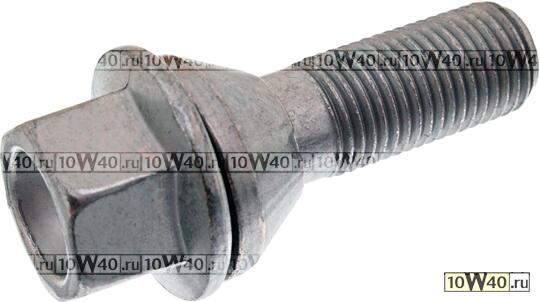 Болт колесный конусный M14x1,5x57mm / VOLVO: S60 00-, S80 98-06, S80 II 06-, V70 I универсал 96-00, V70 II универсал 00-, V70 III универсал 07-, XC 90 02-,