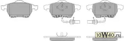 колодки дисковые передние\ audi a6 1.8t / 2.0 / 2.5tdi 97-02, VW passat 1.6-2.5tdi 98>