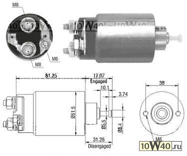 реле втягивающее ford focus 1.8 tdci mondeo III 2.2 tdci