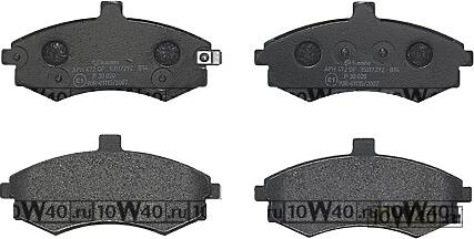 Колодки тормозные дисковые передн, : ELANTRA 1.6/1.8/2.0/2.0 CRDi 00-06, ELANTRA 1.6/1.8/2.0/2.0 CRDi 00-06, MATRIX 1.5 CRDi/1.5 CRDi VGT/1.6/1.8 01-10